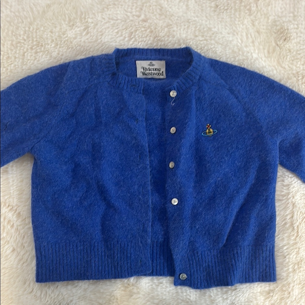 Vivienne Westwood Kids Blue Cardigan